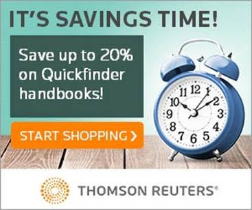 Sponsor Link: Thomson Reuters Quickfinder Handbooks